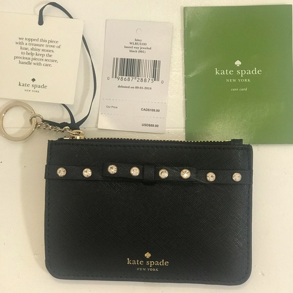 Kate Spade Laurel Way Jeweled Bitsy Card Holder - Picture 2 of 6